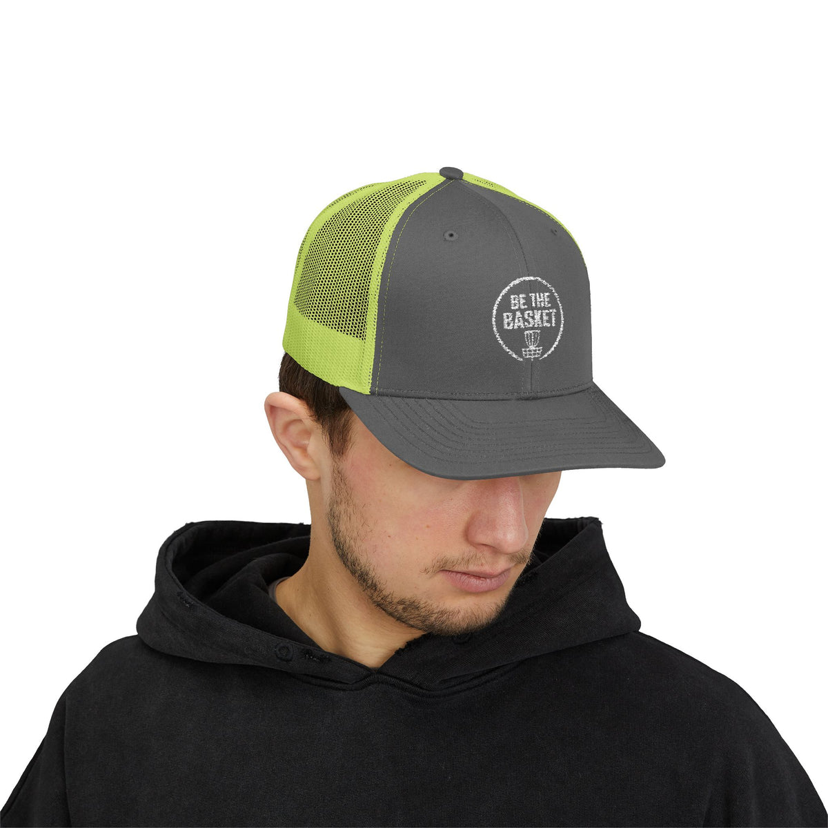 BE THE BASKET - 6606 Snapback Trucker Cap — Vintage Disc Golf Hat