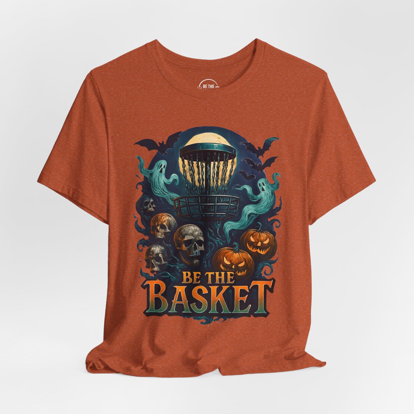 BE THE BASKET Disc Golf Halloween Design 19, Disc Golf Unisex T-Shirt