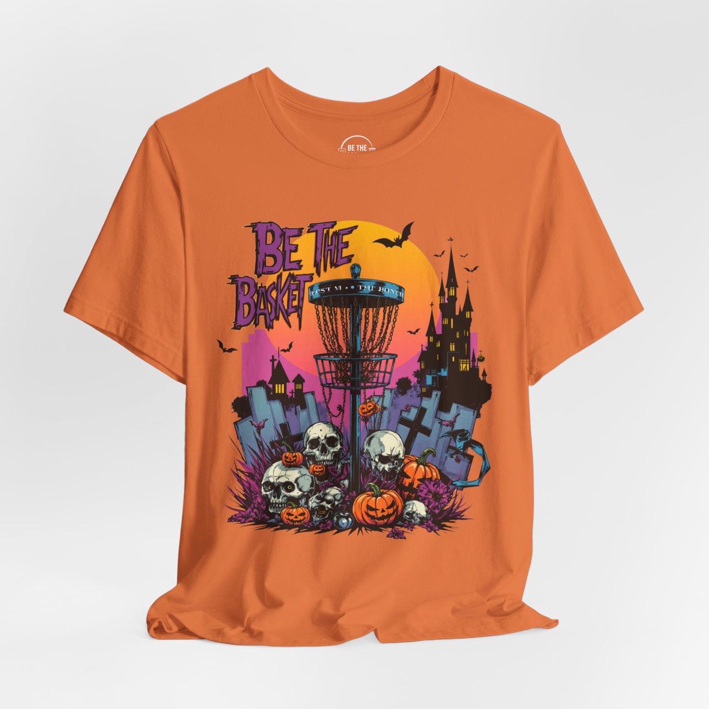 BE THE BASKET Disc Golf Halloween Design 15, Disc Golf Unisex T-Shirt