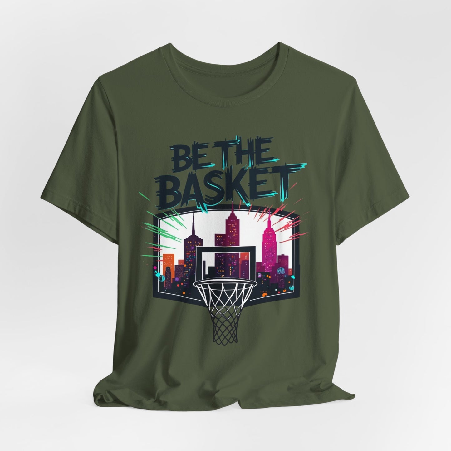 BE THE BASKET Skyline 5 Basketball Unisex T-Shirt, Basketball Shirt