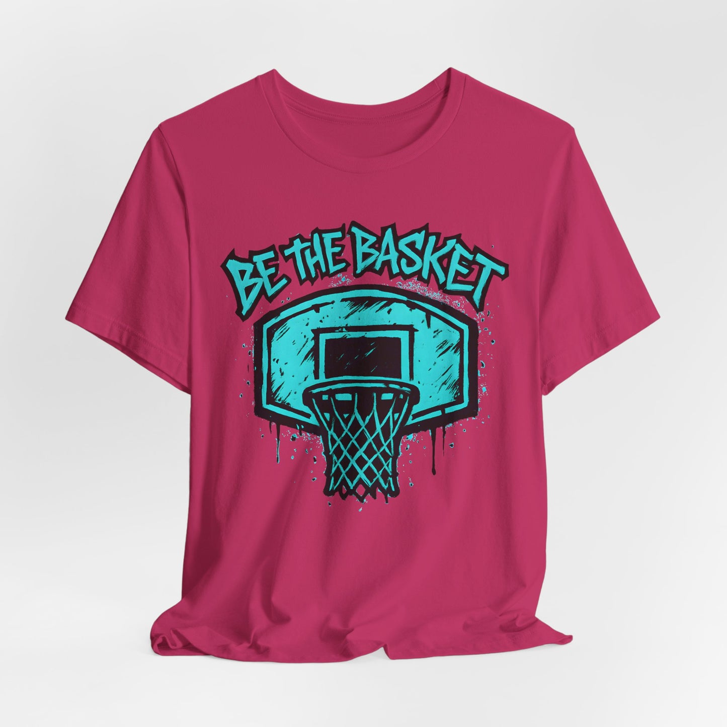BE THE BASKET Basketball Graffiti Blue 2, Basketball Unisex T-Shirt