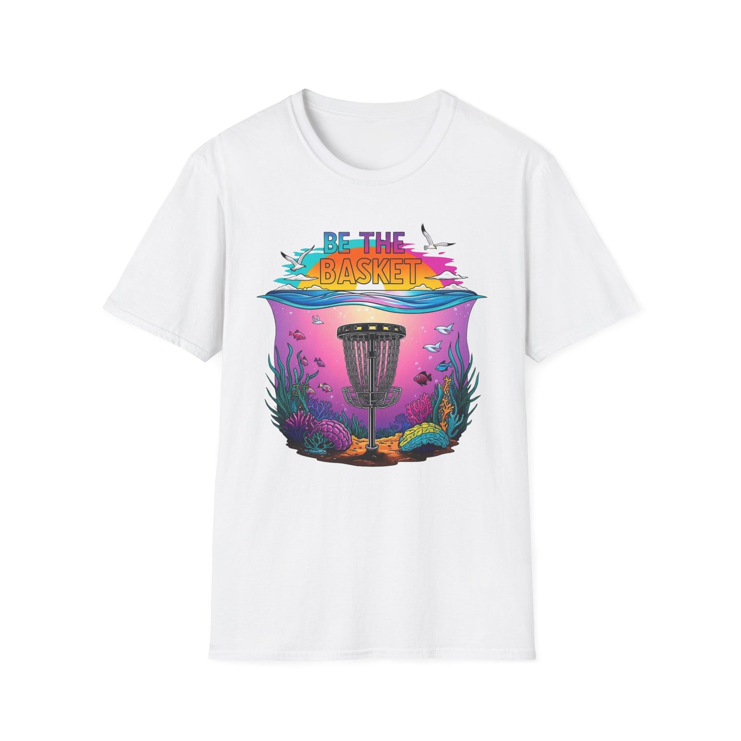 BE THE BASKET Disc Golf Underwater 1 Unisex T-Shirt- Perfect for Disc Golf Lovers
