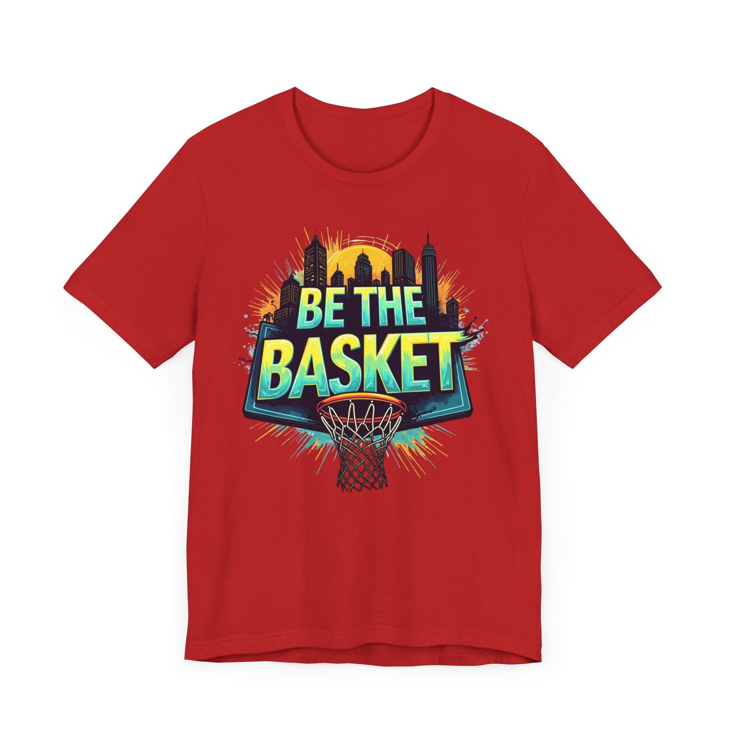 BE THE BASKET Skyline 4 Basketball Unisex T-Shirt, Basketball Shirt