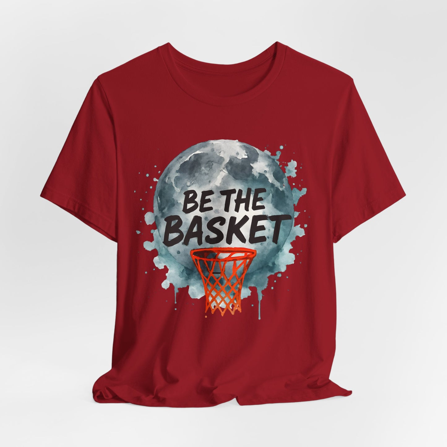 BE THE BASKET Basketball Watercolor Design 2, Basketball Unisex T-Shirt