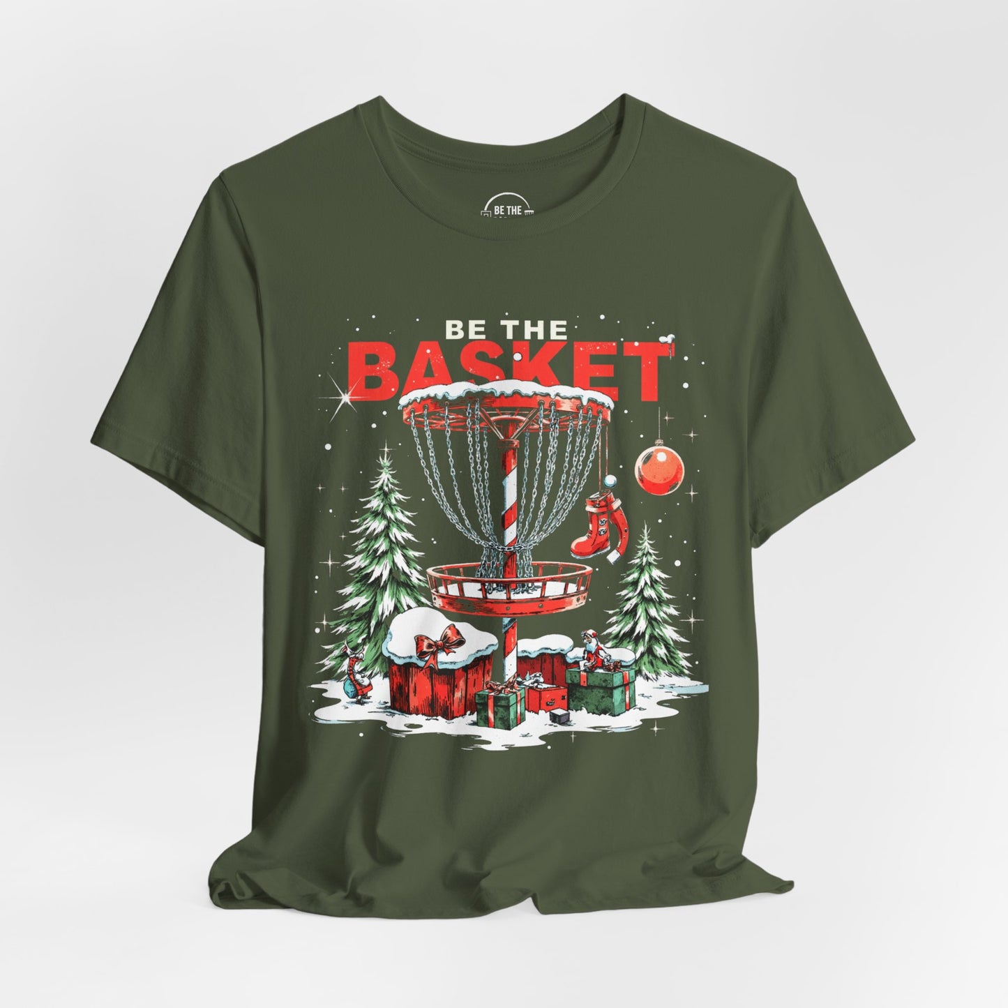 BE THE BASKET Disc Golf Christmas 10 - Disc Golf Unisex T-Shirt
