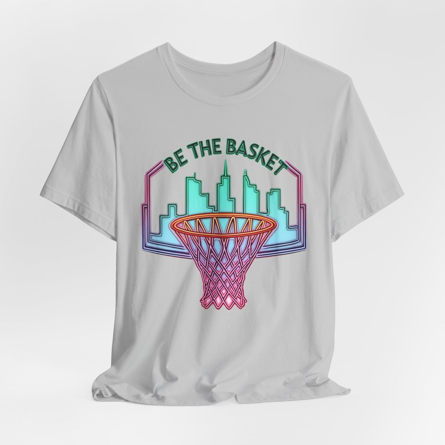 BE THE BASKET Basketball City Net Design 5, Unisex T-Shirt, Disc Golf Shirt