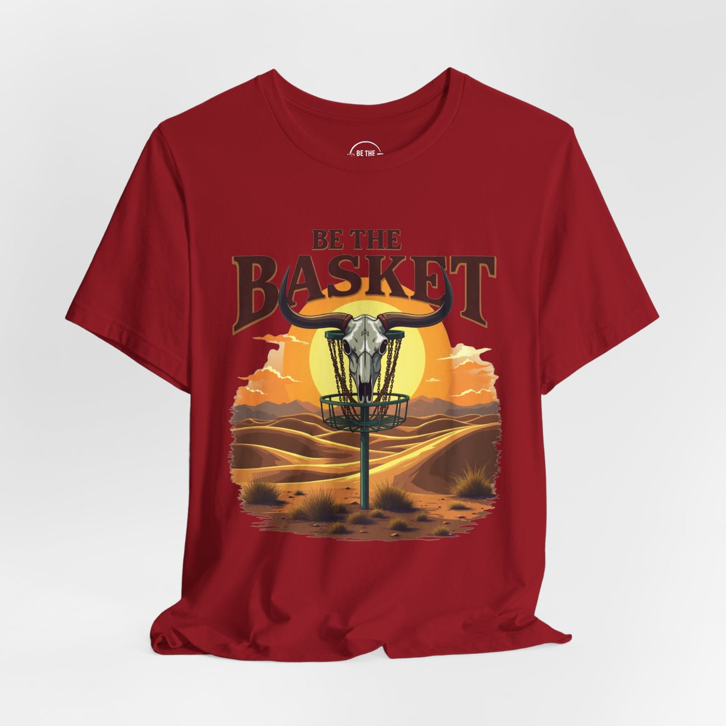 BE THE BASKET Desert Design - Disc Golf Unisex T-Shirt