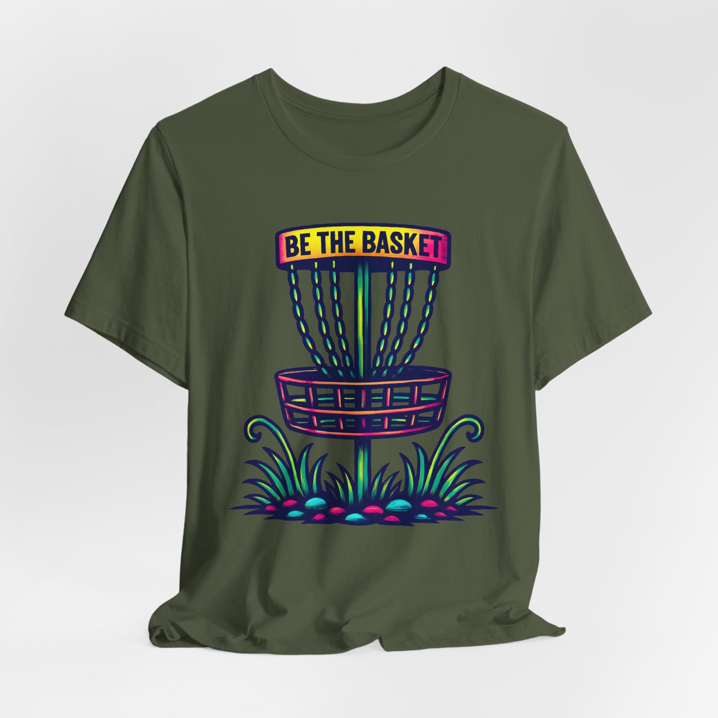BE THE BASKET Disc Golf Basket Tatoo, Unisex T-Shirt, Disc Golf Shirt
