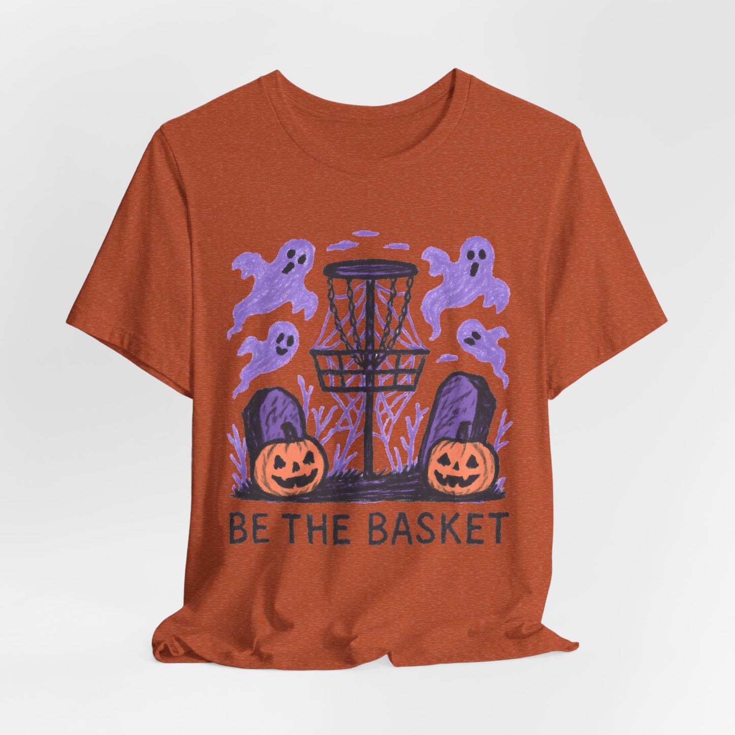 BE THE BASKET Disc Golf Halloween Design 8, Disc Golf Unisex T-Shirt