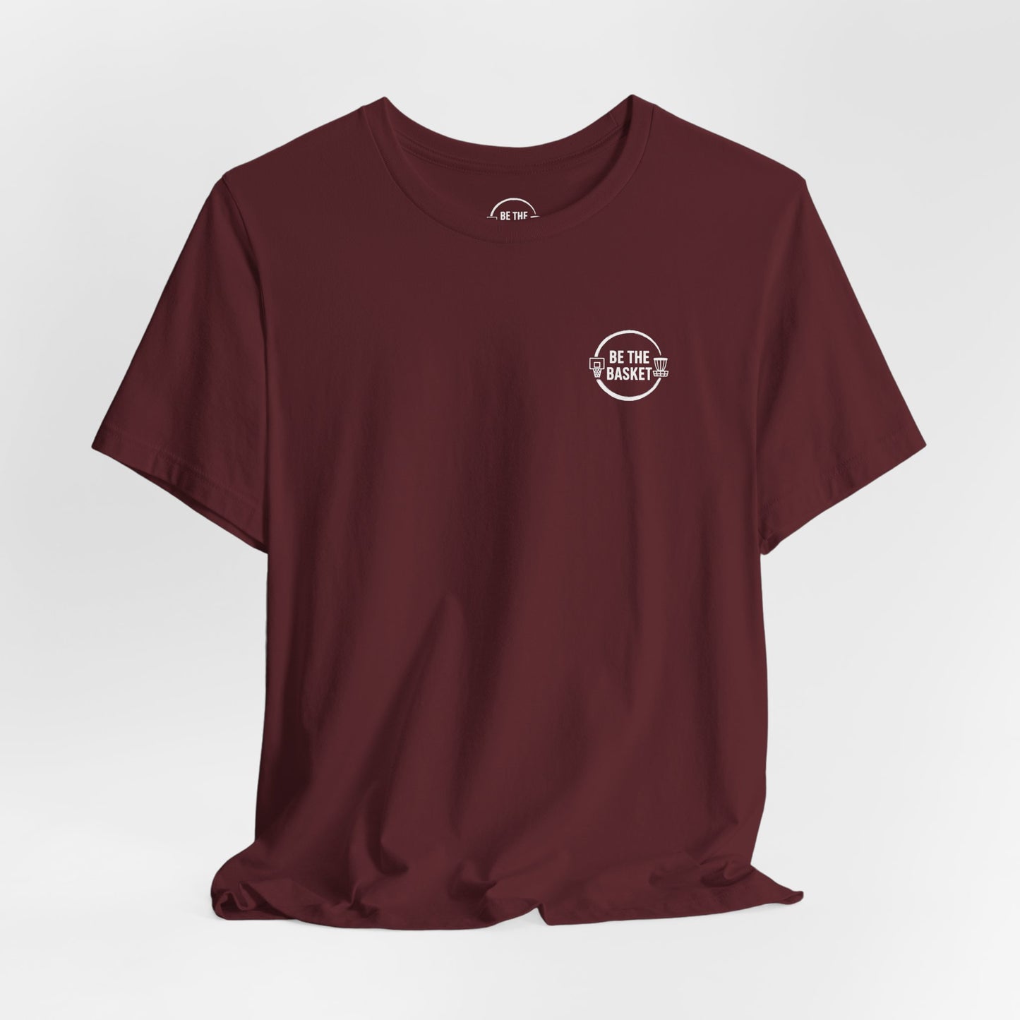 BE THE BASKET Patriotic Disc Golf Backside, Unisex Disc Golf T-Shirt