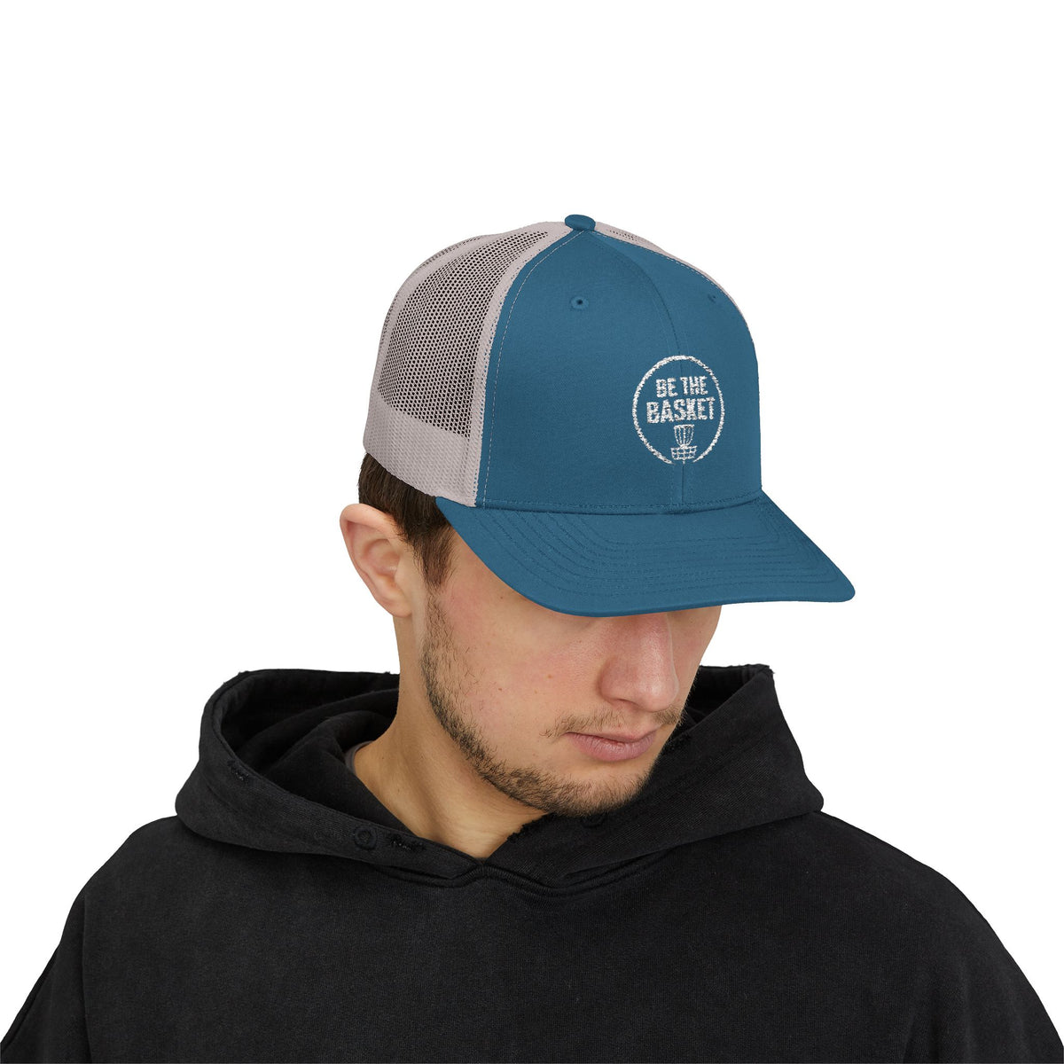 BE THE BASKET - 6606 Snapback Trucker Cap — Vintage Disc Golf Hat