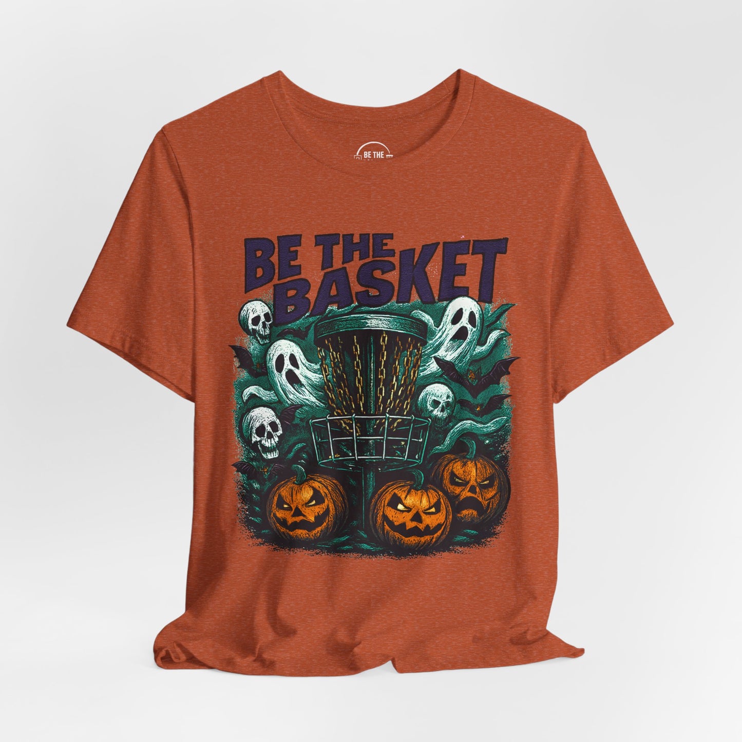 BE THE BASKET Disc Golf Halloween Design 18, Disc Golf Unisex T-Shirt