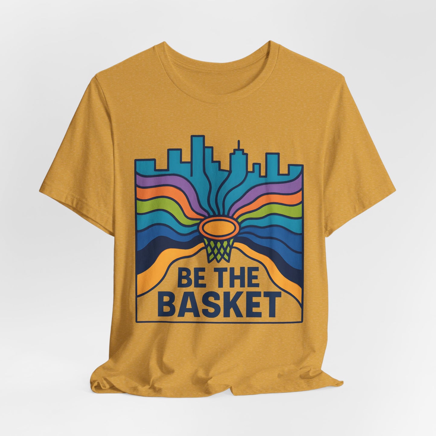 BE THE BASKET Basketball Goal Art Design 3, Unisex T-Shirt, Disc Golf Shirt