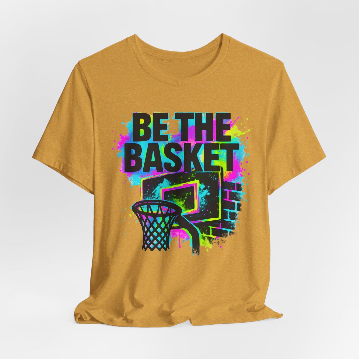 BE THE BASKET Basketball Goal Colorful 5, Unisex T-Shirt, Disc Golf Shirt