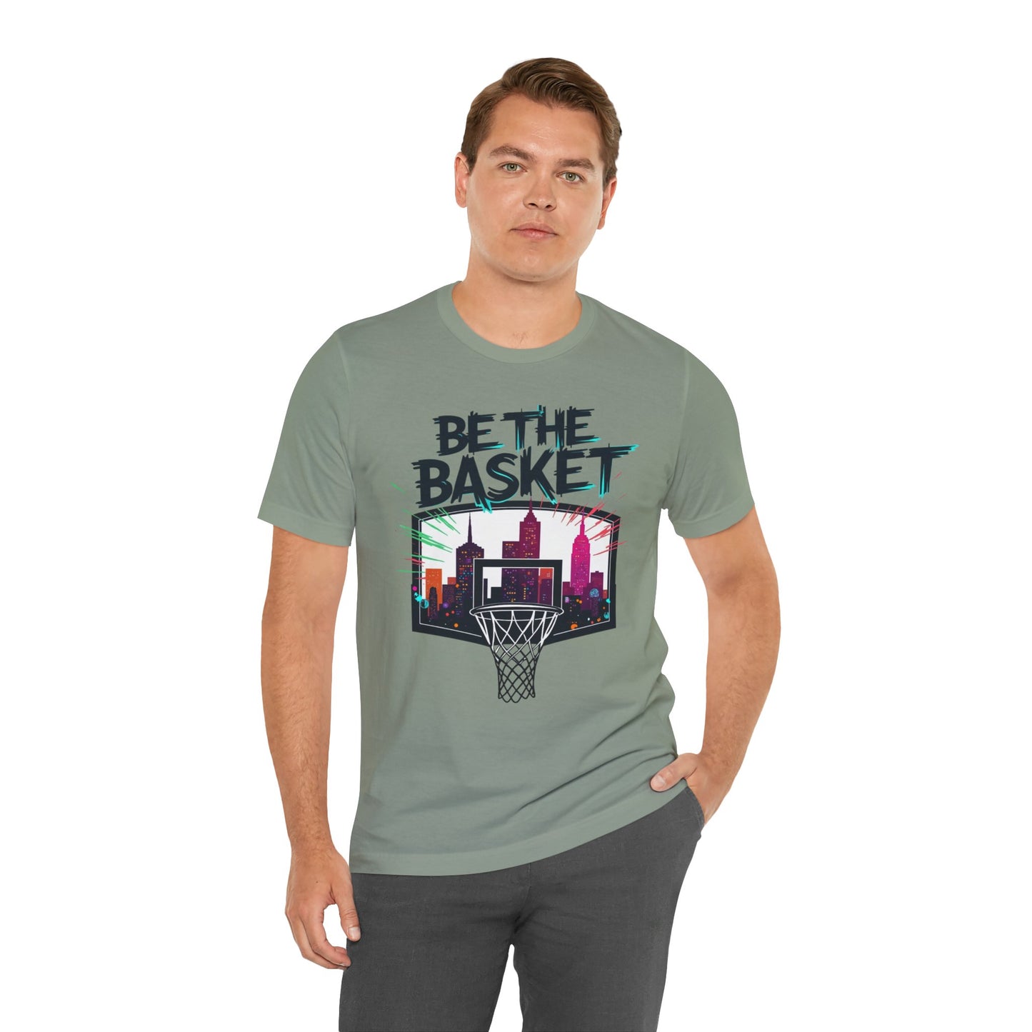 BE THE BASKET Skyline 5 Basketball Unisex T-Shirt, Basketball Shirt