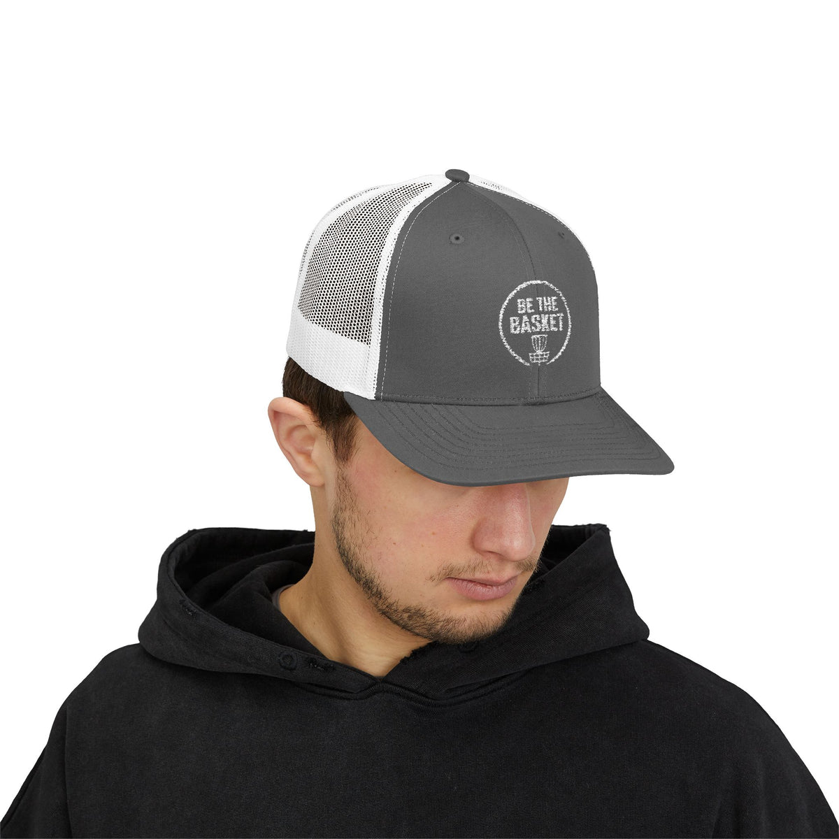 BE THE BASKET - 6606 Snapback Trucker Cap — Vintage Disc Golf Hat