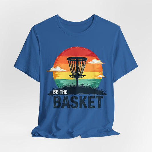 BE THE BASKET Disc Golf Retro 5, Unisex T-Shirt, Disc Golf Shirt