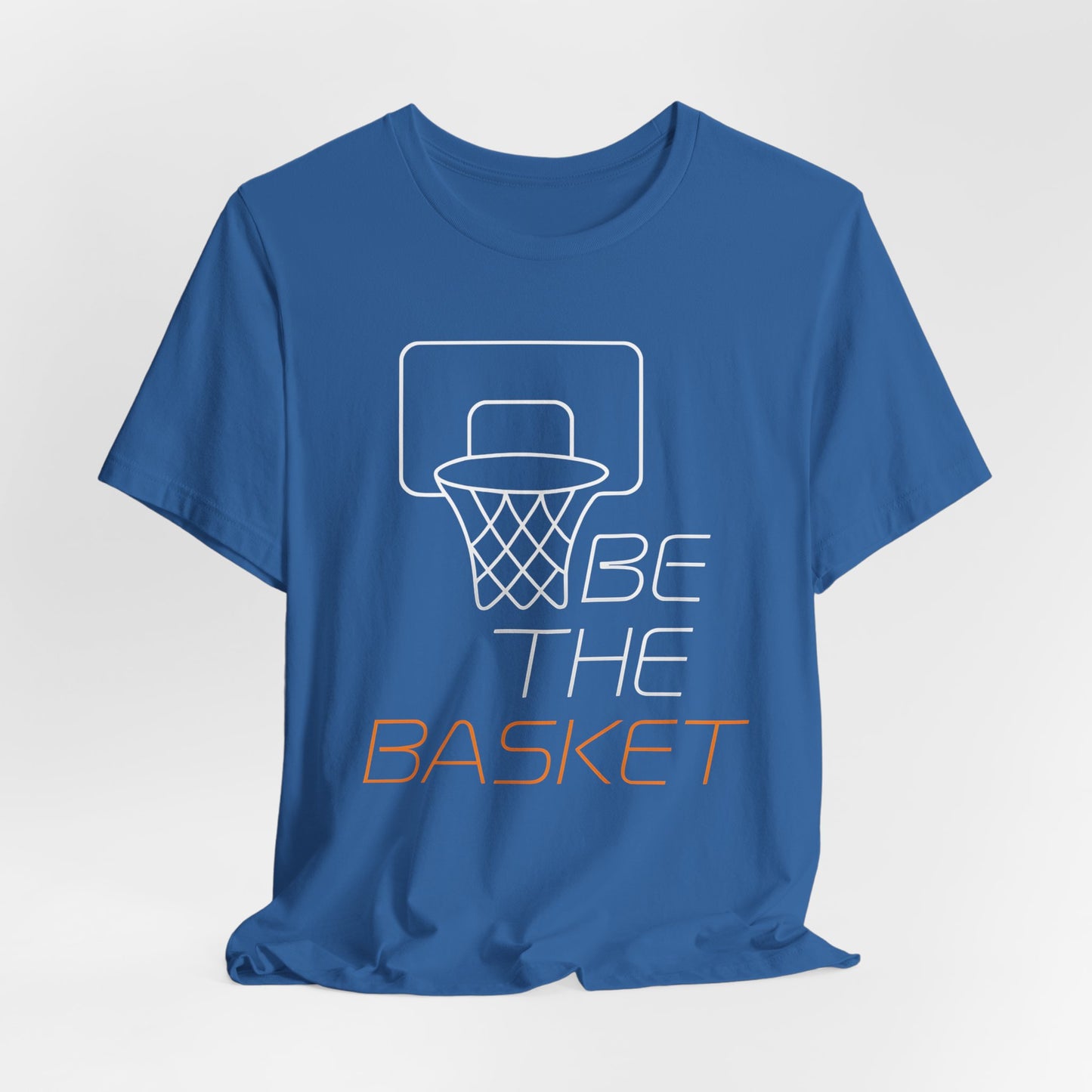 BE THE BASKET Basketball Goal Line Art 2, Unisex T-Shirt, Disc Golf Shirt