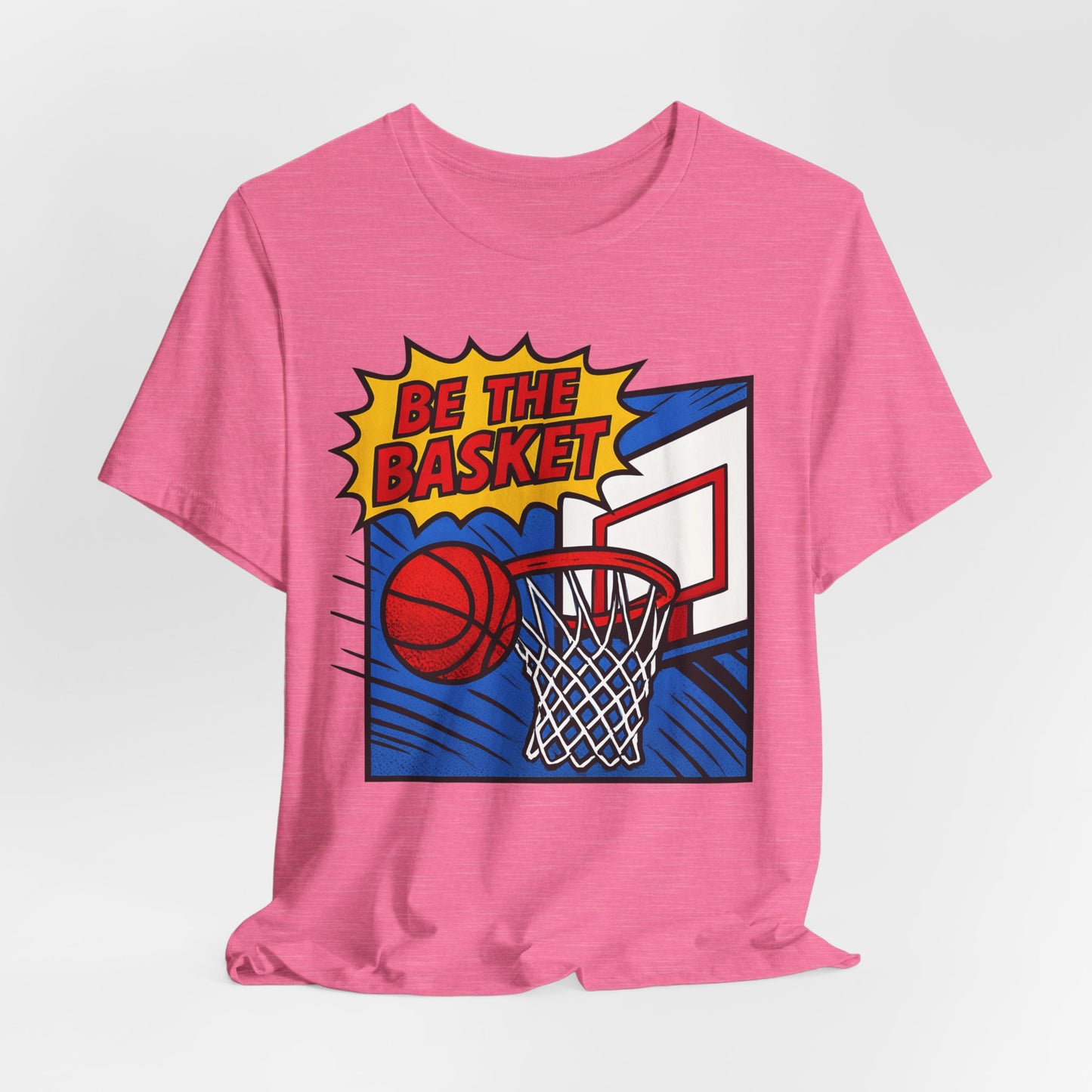 BE THE BASKET Basketball Goal Comic Strip 1, Unisex T-Shirt, Disc Golf Shirt