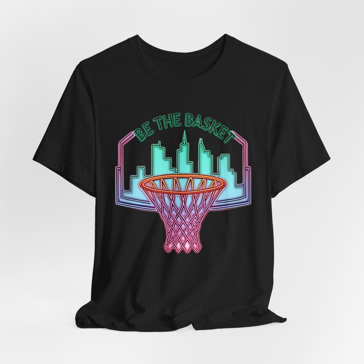 BE THE BASKET Basketball City Net Design 5, Unisex T-Shirt, Disc Golf Shirt