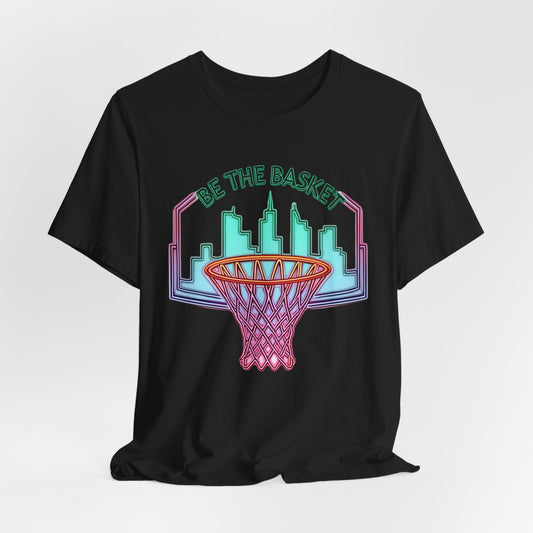 BE THE BASKET Basketball City Net Design 5, Unisex T-Shirt, Disc Golf Shirt