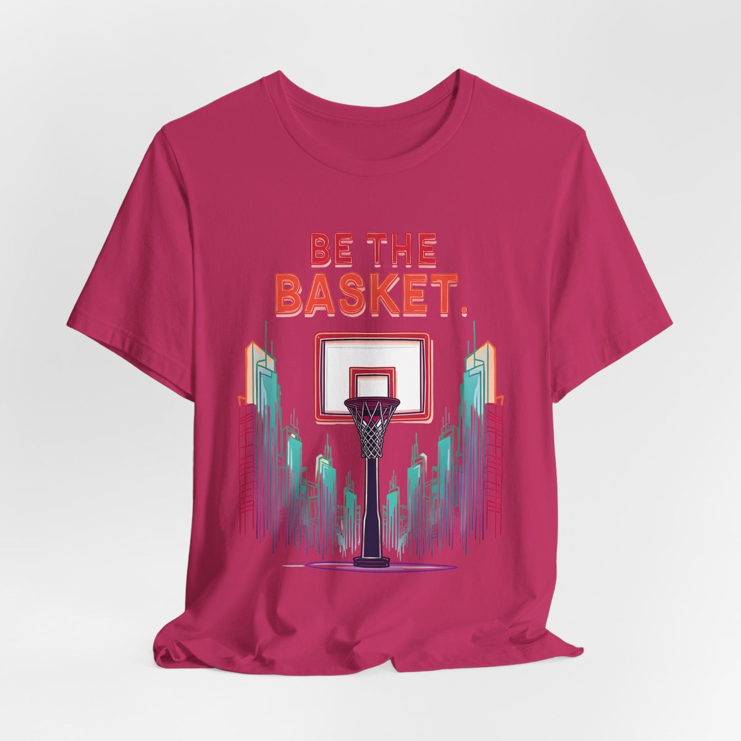 BE THE BASKET Basketball City Net Design 6, Unisex T-Shirt, Disc Golf Shirt