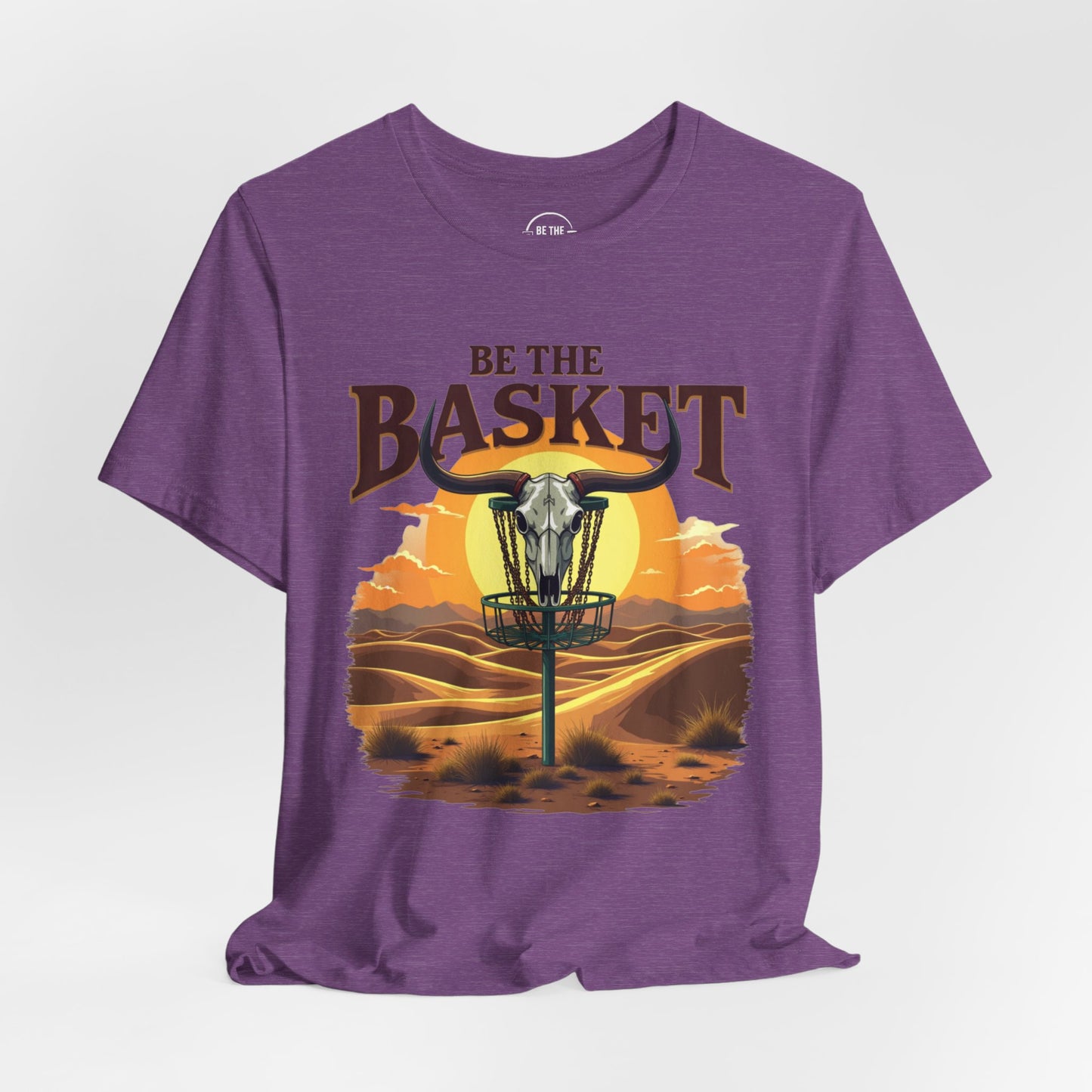 BE THE BASKET Desert Design - Disc Golf Unisex T-Shirt