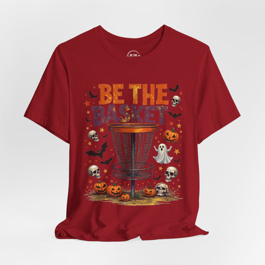 BE THE BASKET Disc Golf Halloween Design 13, Disc Golf Unisex T-Shirt
