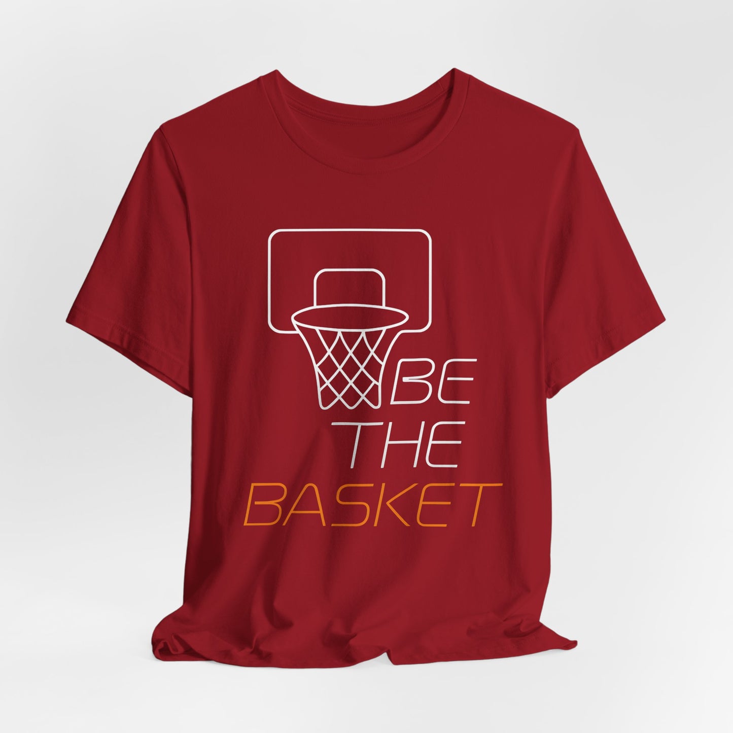BE THE BASKET Basketball Goal Line Art 2, Unisex T-Shirt, Disc Golf Shirt