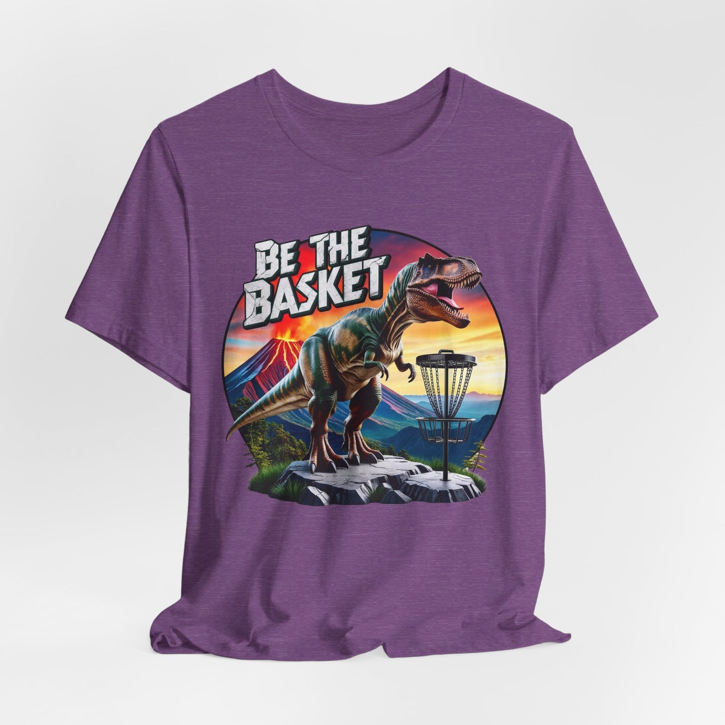 BE THE BASKET Disc Golf T-Rex 2 Unisex T-Shirt