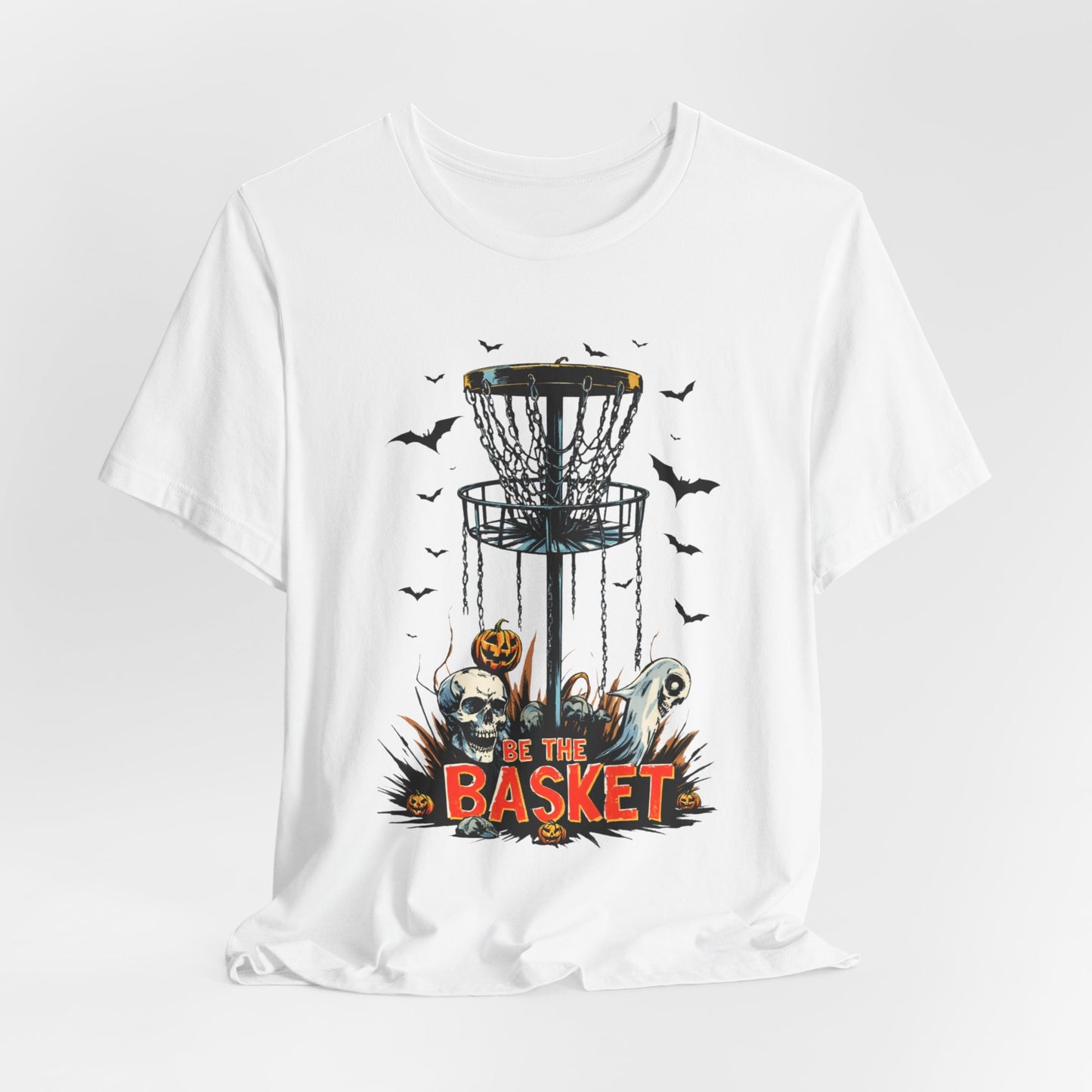 BE THE BASKET Disc Golf Halloween Design 12, Disc Golf Unisex T-Shirt