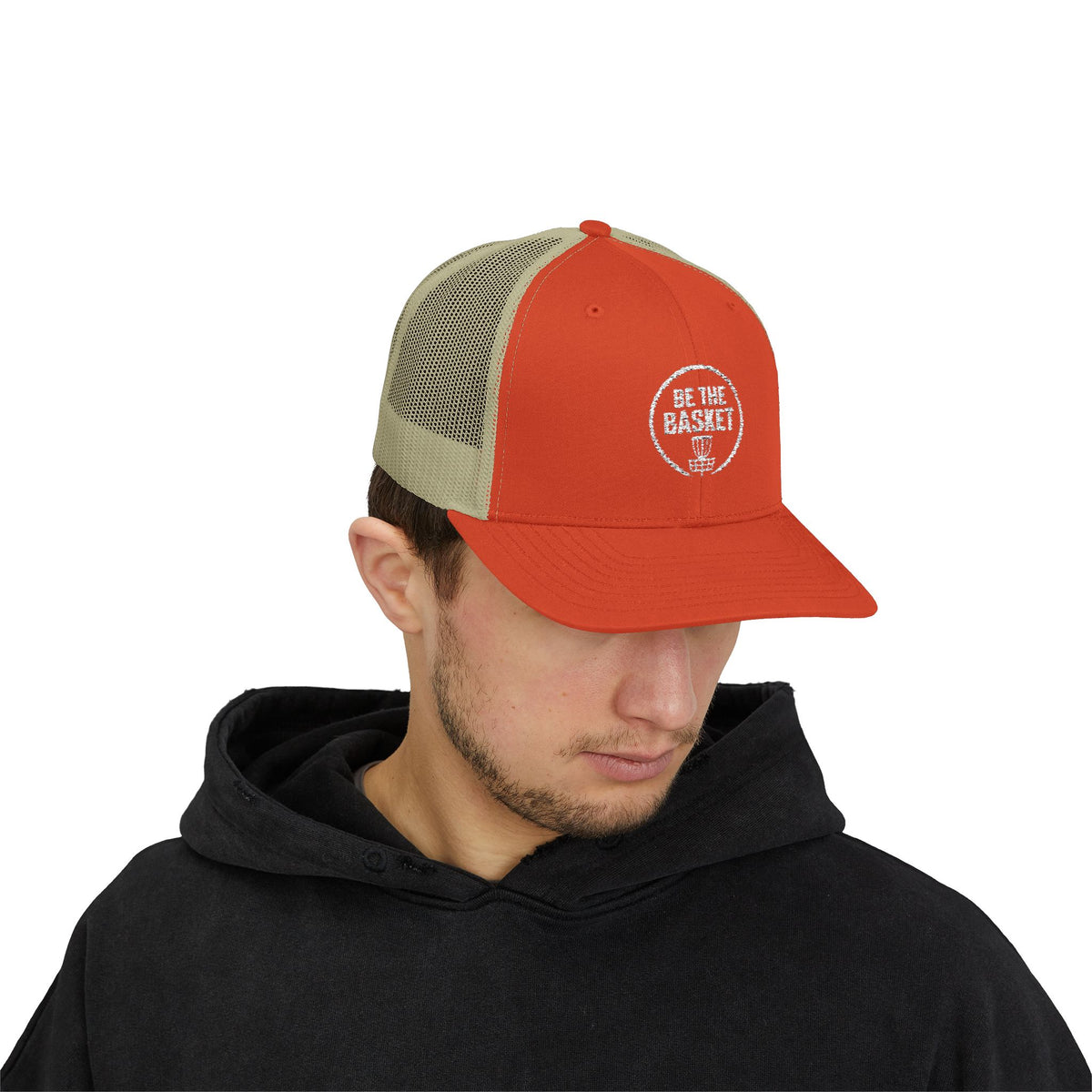 BE THE BASKET - 6606 Snapback Trucker Cap — Vintage Disc Golf Hat