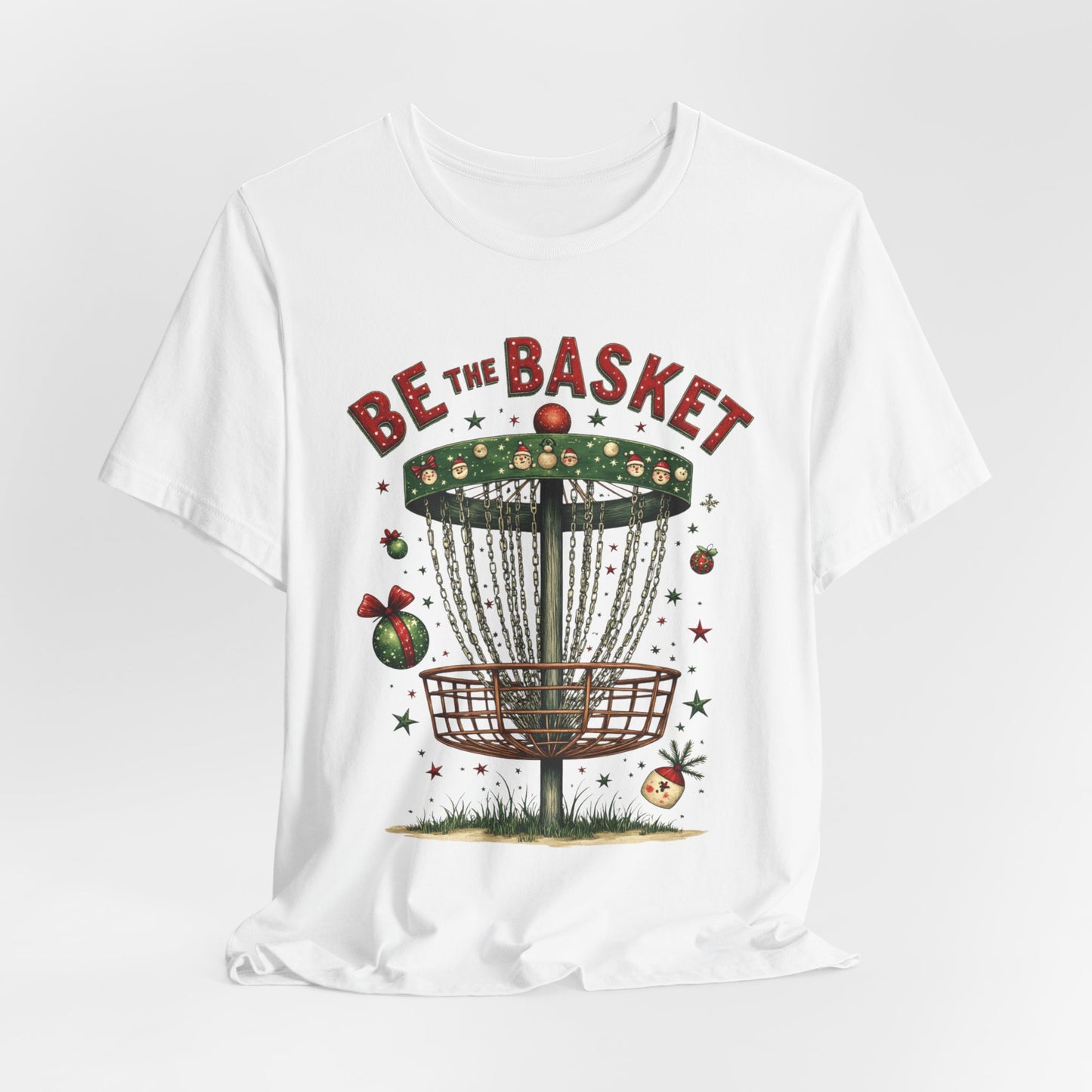BE THE BASKET Disc Golf Christmas 8 - Disc Golf Unisex T-Shirt