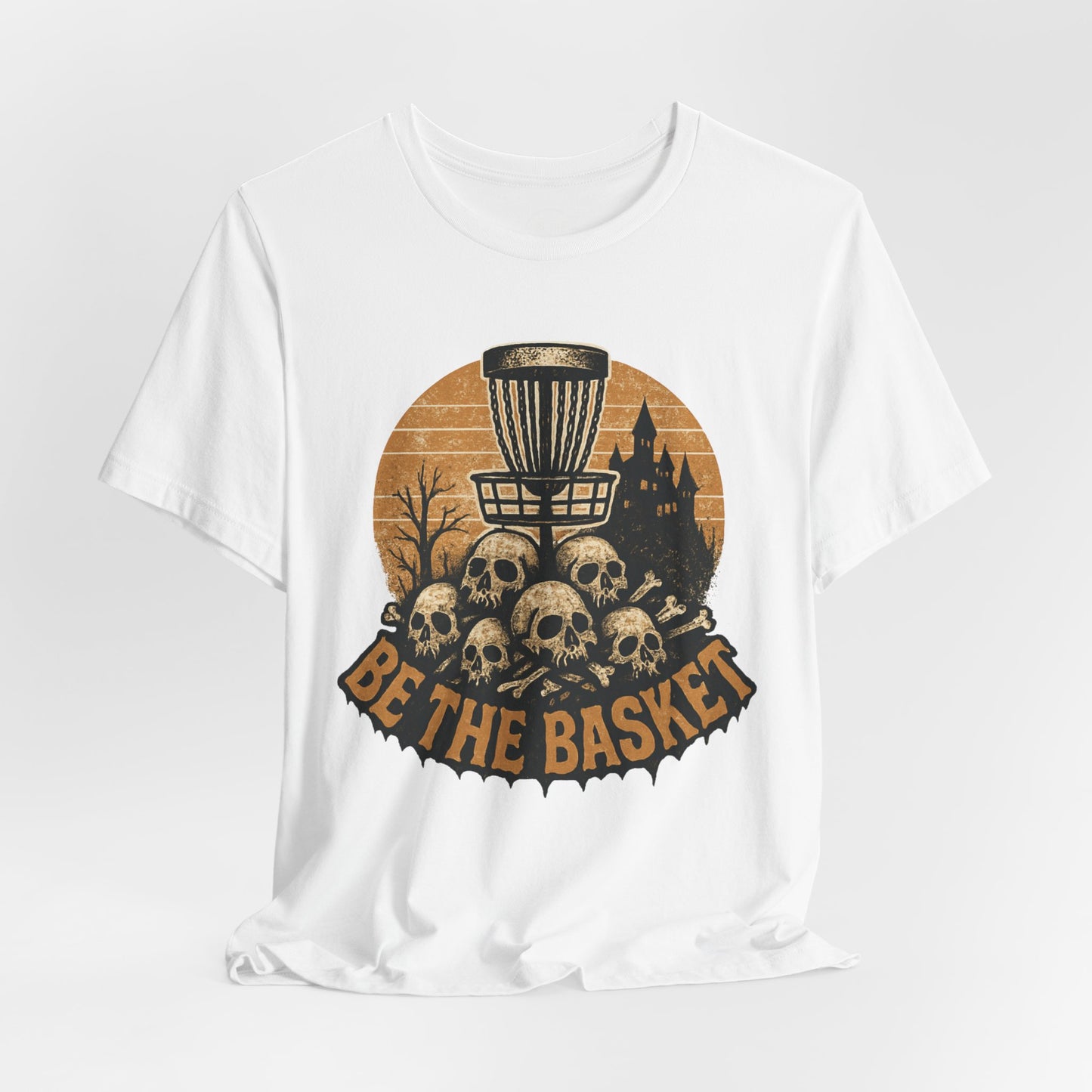 BE THE BASKET Disc Golf Halloween Design 9, Disc Golf Unisex T-Shirt