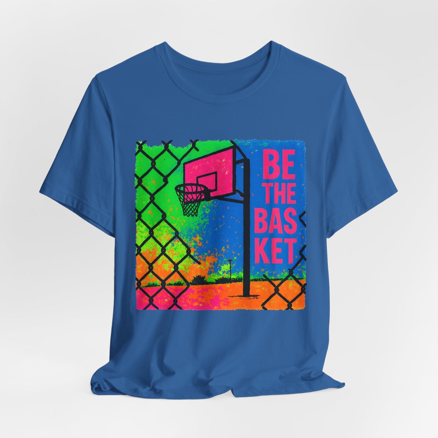 BE THE BASKET Basketball Goal Art Design 4, Unisex T-Shirt, Disc Golf Shirt