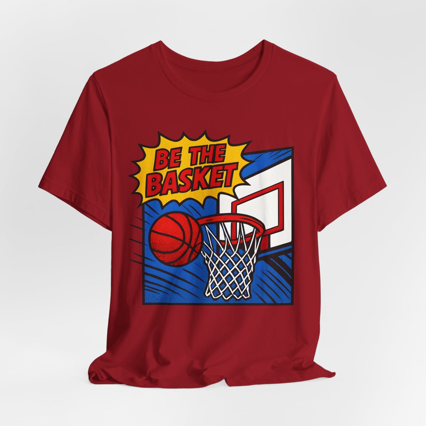 BE THE BASKET Basketball Goal Comic Strip 1, Unisex T-Shirt, Disc Golf Shirt
