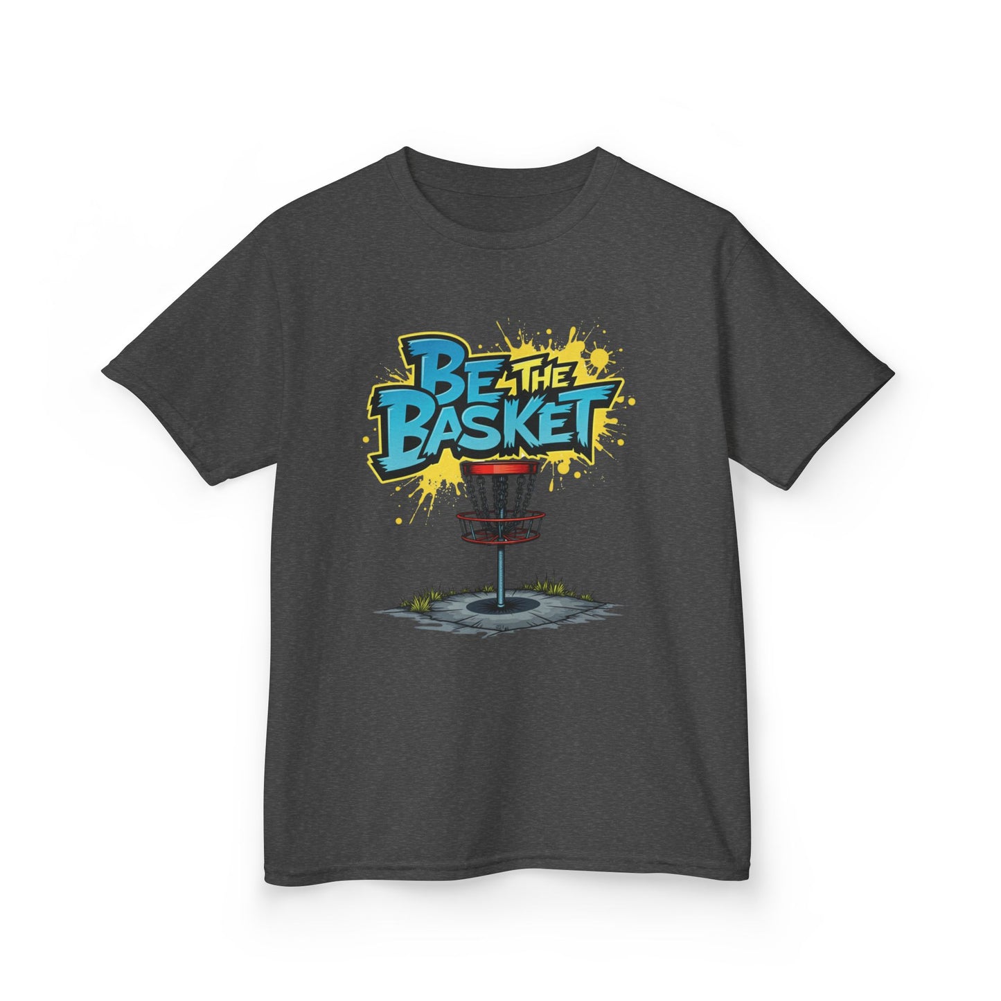 BE THE BASKET Graffiti Design Disc Golf T-Shirt for Kid's