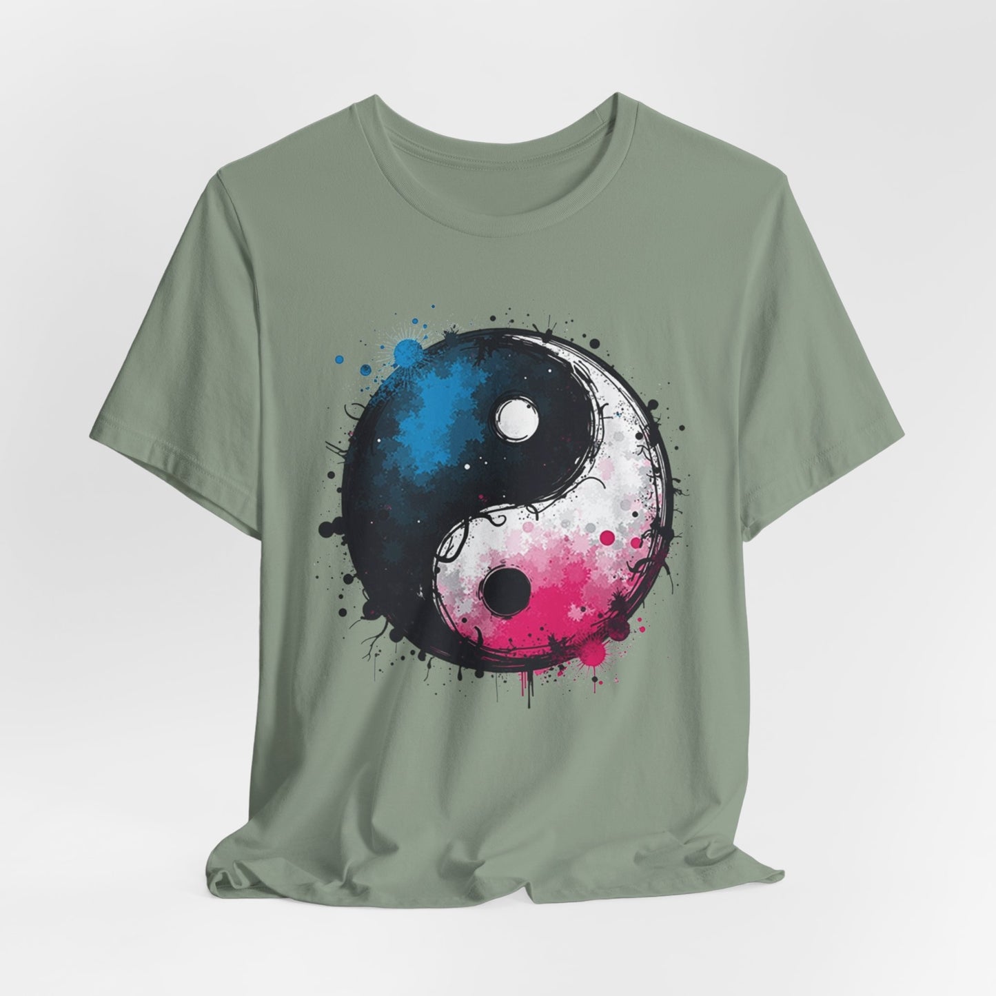 Ying Yang Graffiti Design , Unisex T-Shirt, Disc Golf Shirt