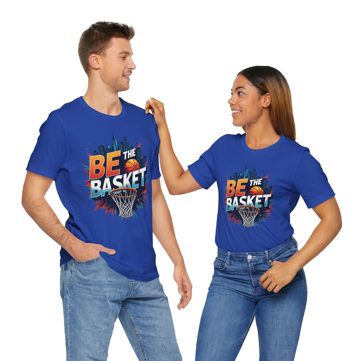BE THE BASKET Skyline Basketball Unisex T-Shirt, Basketball Shirt