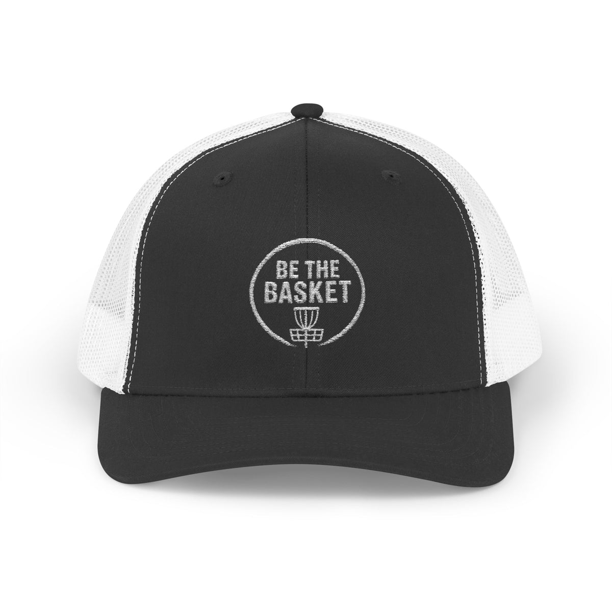 BE THE BASKET - 6606 Snapback Trucker Cap — Vintage Disc Golf Hat