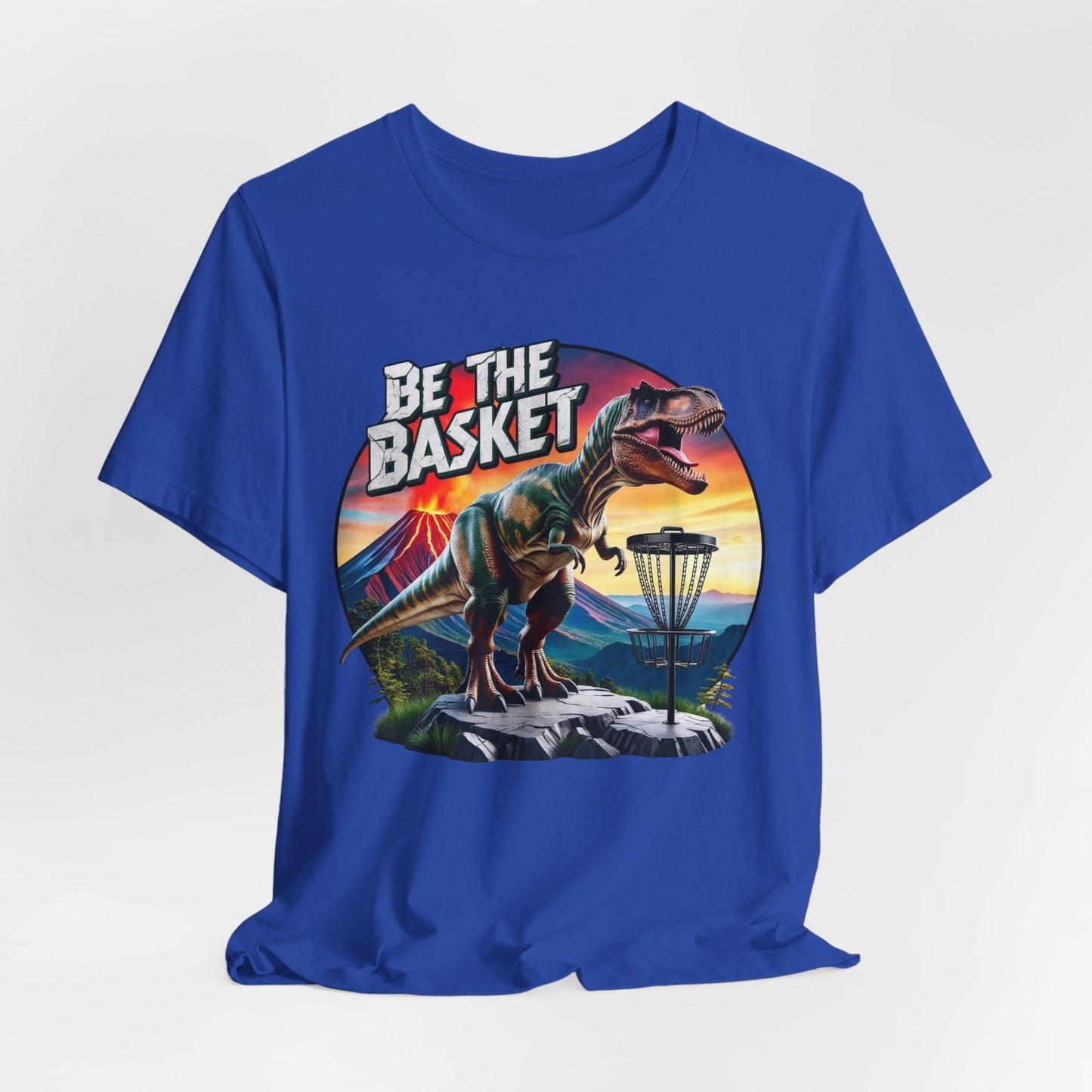 BE THE BASKET Disc Golf T-Rex 2 Unisex T-Shirt