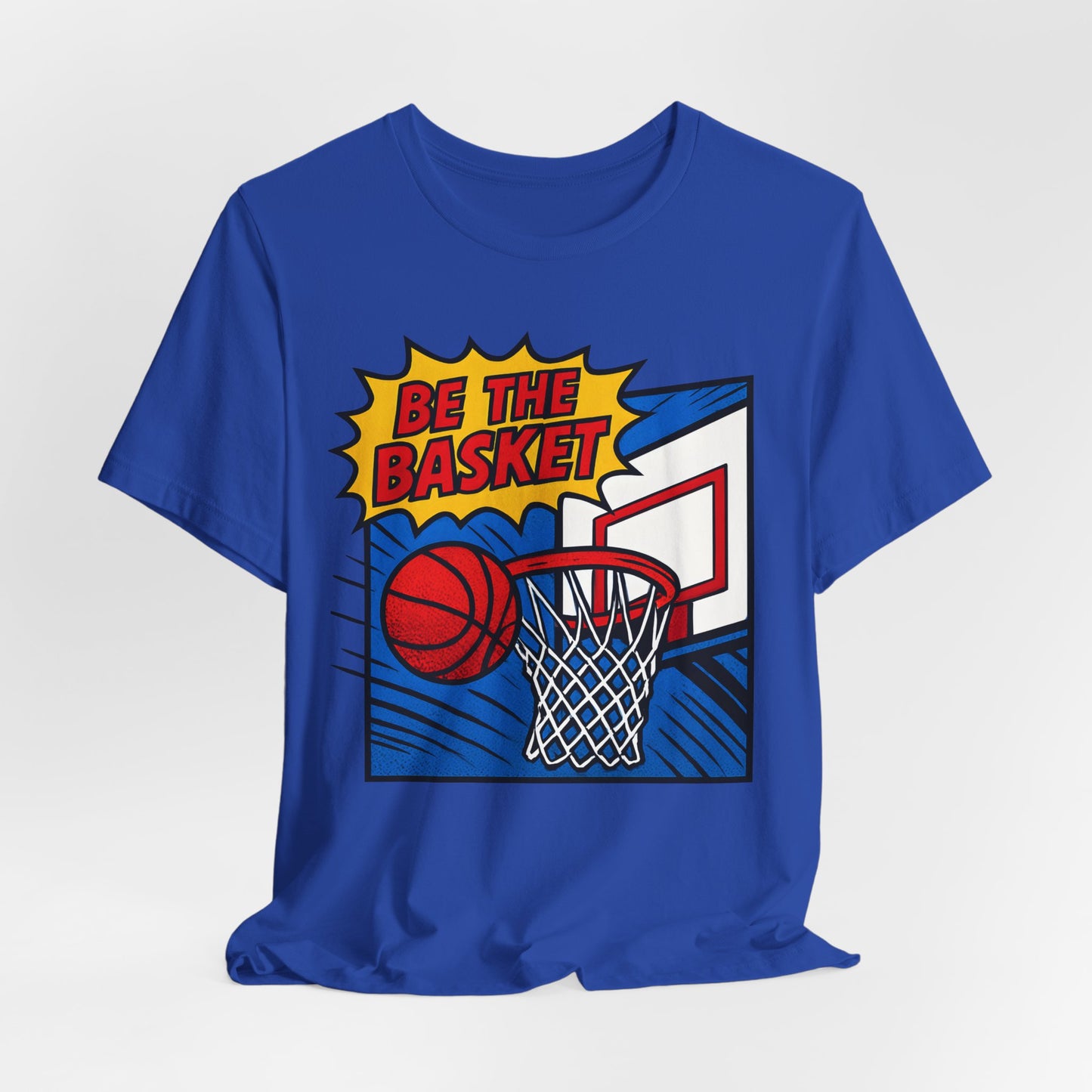 BE THE BASKET Basketball Goal Comic Strip 1, Unisex T-Shirt, Disc Golf Shirt