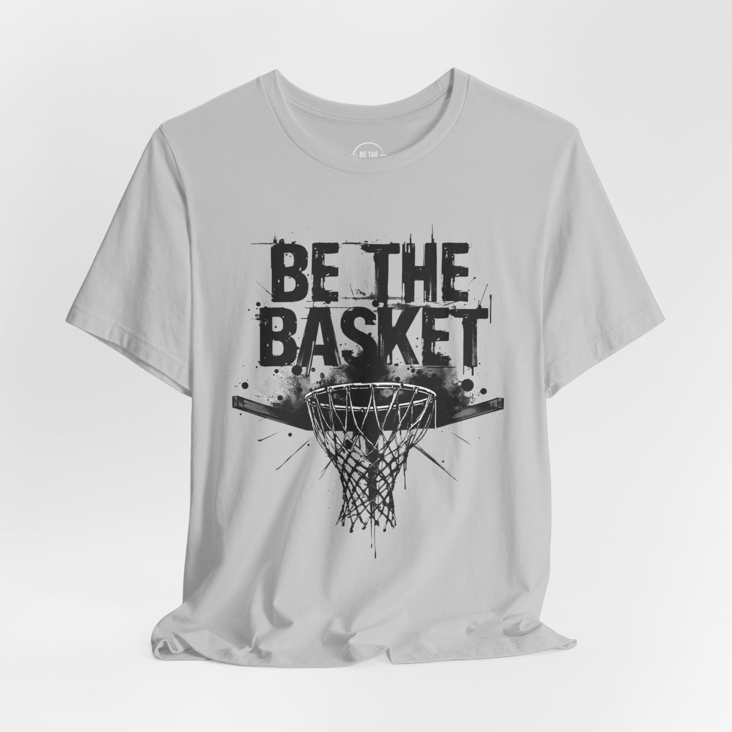 BE THE BASKET Basketball Net Distressed Black Design, Disc Golf Unisex T-Shirt