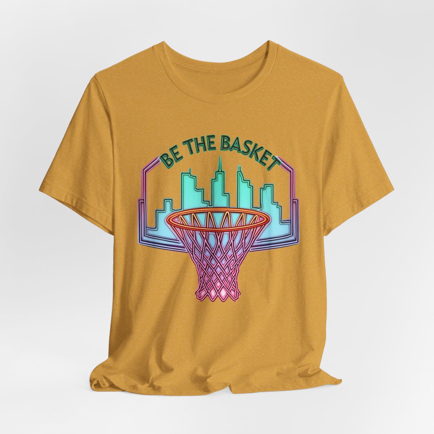 BE THE BASKET Basketball City Net Design 5, Unisex T-Shirt, Disc Golf Shirt