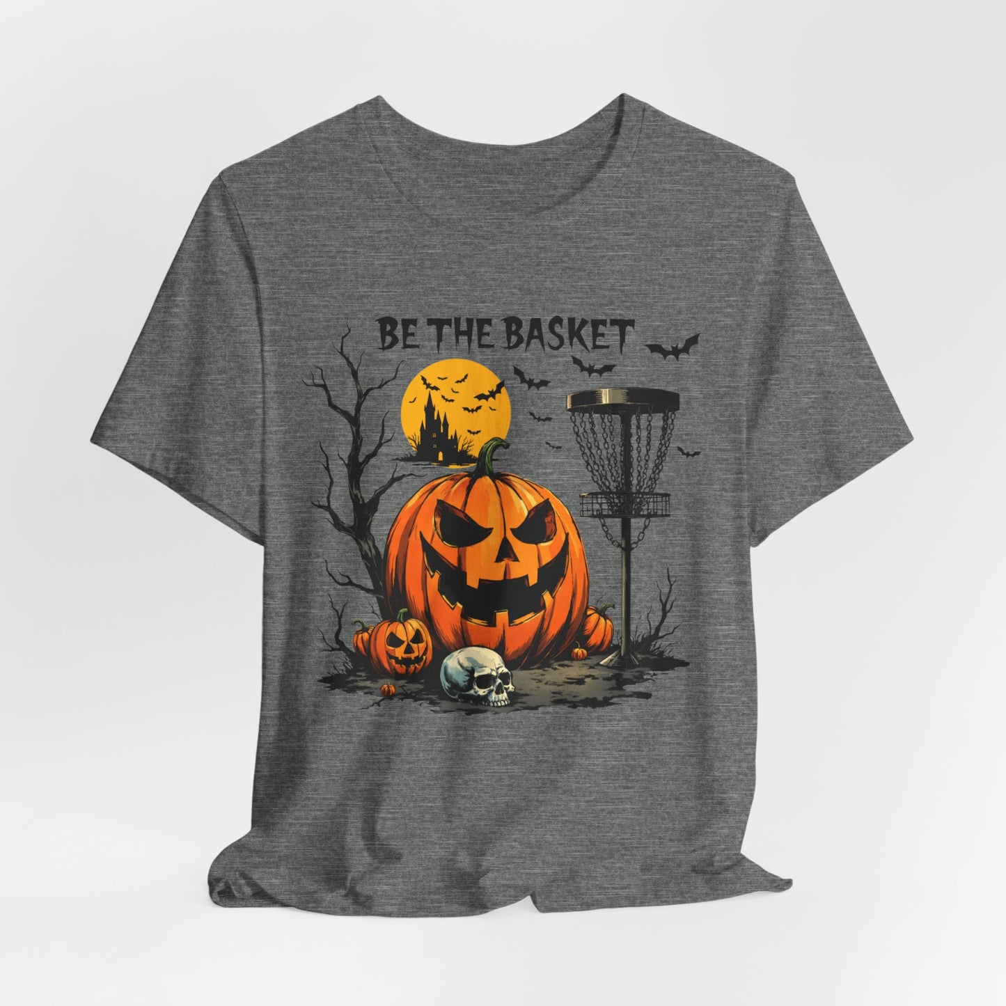BE THE BASKET Disc Golf Halloween Design 5, Disc Golf Unisex T-Shirt