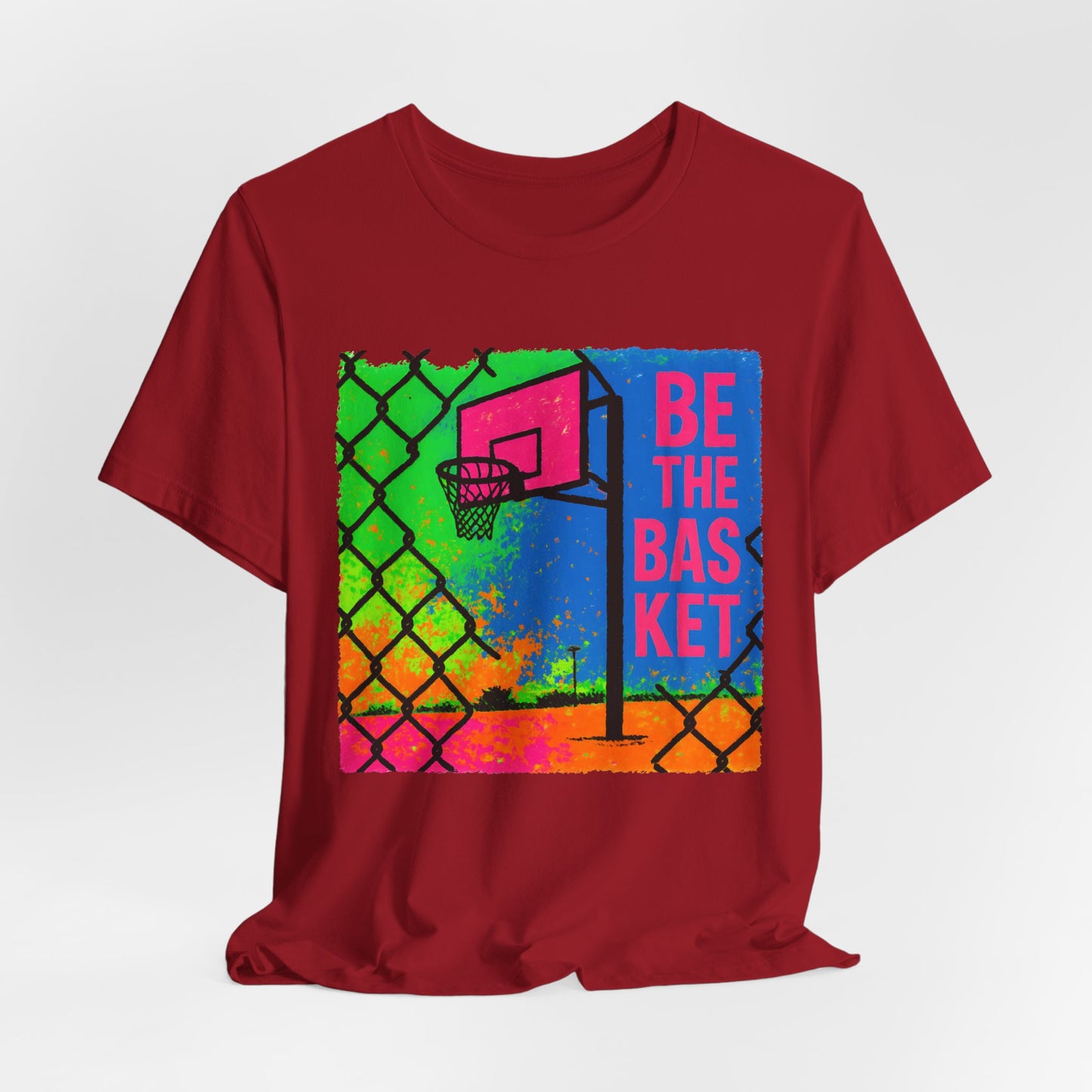 BE THE BASKET Basketball Goal Art Design 4, Unisex T-Shirt, Disc Golf Shirt