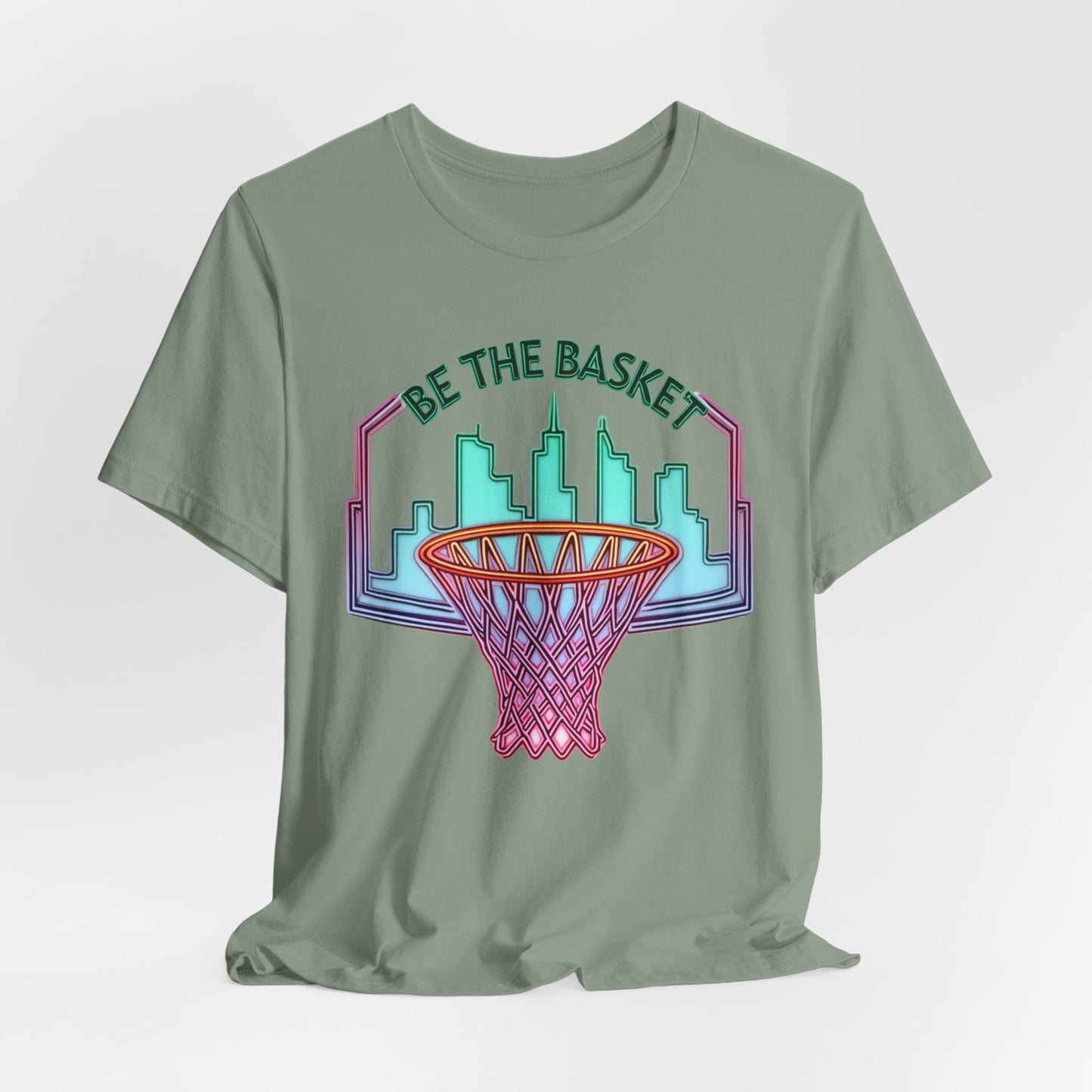 BE THE BASKET Basketball City Net Design 5, Unisex T-Shirt, Disc Golf Shirt
