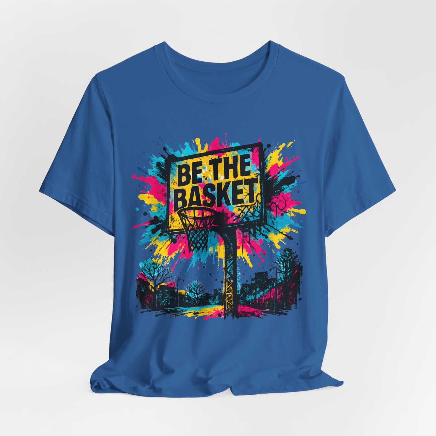 BE THE BASKET Basketball Goal Art Design 2, Unisex T-Shirt, Disc Golf Shirt