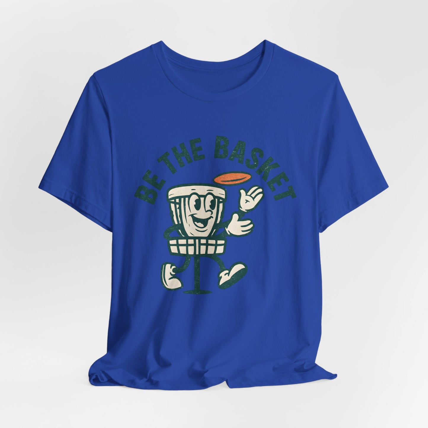 BE THE BASKET Disc Golf Basket Guy, Unisex T-Shirt