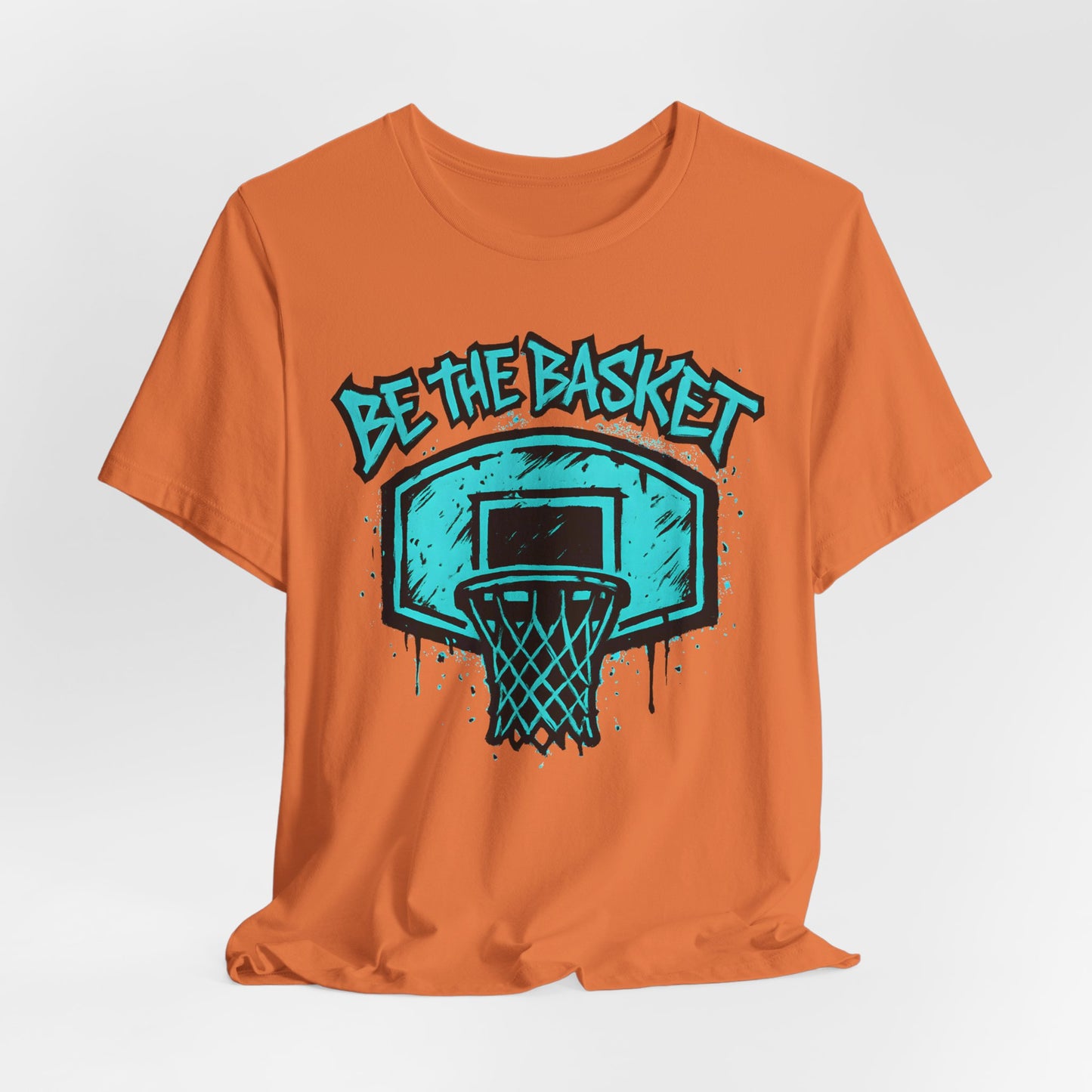 BE THE BASKET Basketball Graffiti Blue 2, Basketball Unisex T-Shirt